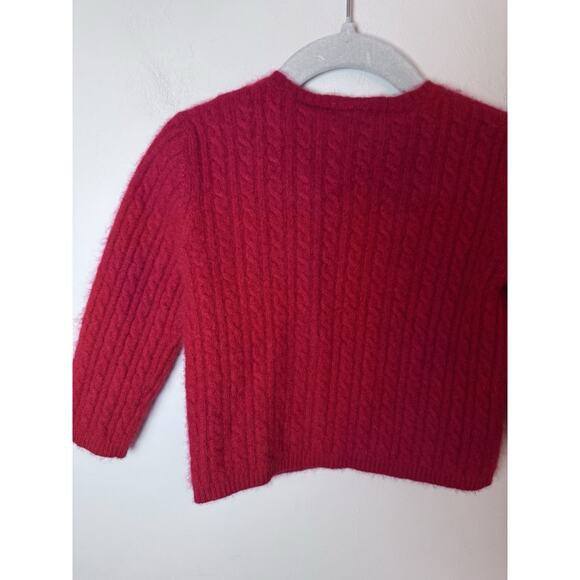 Piper & Poise Cableknit 100% Cashmere Cardigan Baby Sz 24 Months - Picture 8 of 11